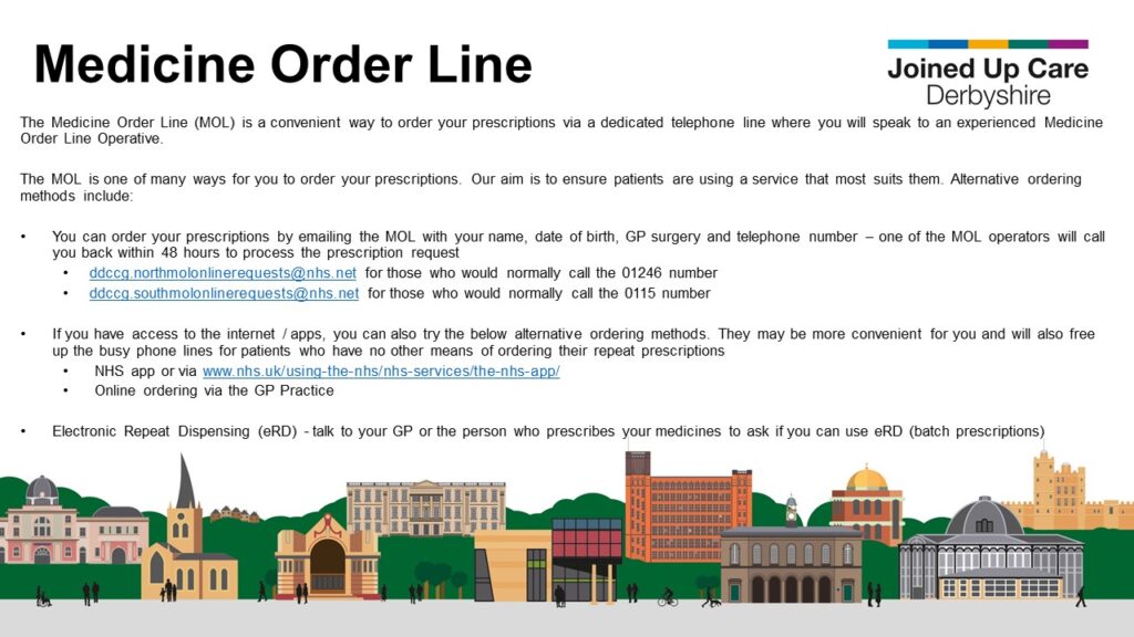 Medicine order line powerpoint slide